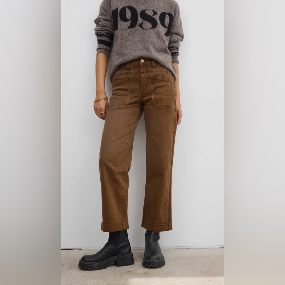 {BOHME} amber wide leg jeans brown 27